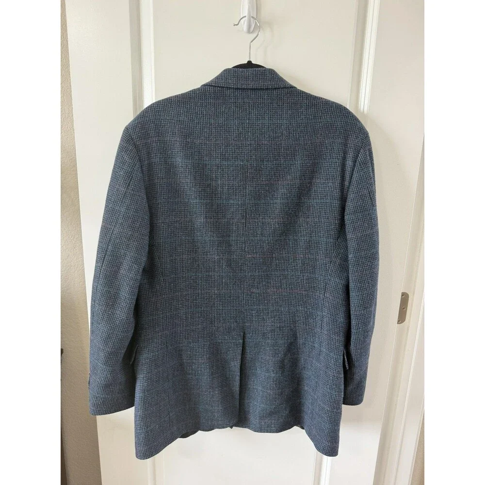 EVAN-PICONE FOLEY’S Tweed Blazer/Jacket, Blue, 100% Wool *see measurement vintag